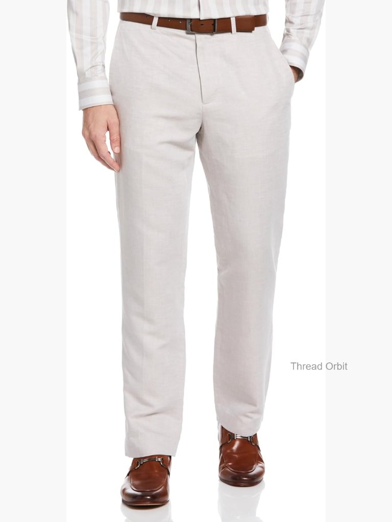 Modern Fit Linen Blend Dress Pants Men 38x32